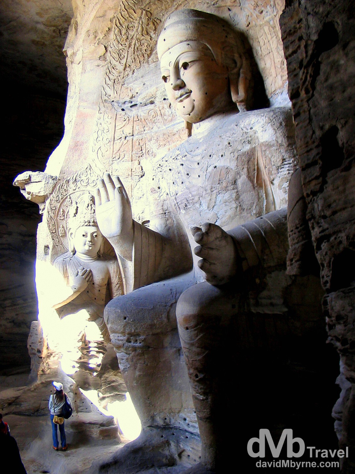 Buddha & Attendants Of Cave 3, Yungang Caves, Datong, Shanxi Provence, China. October 2nd 2004.