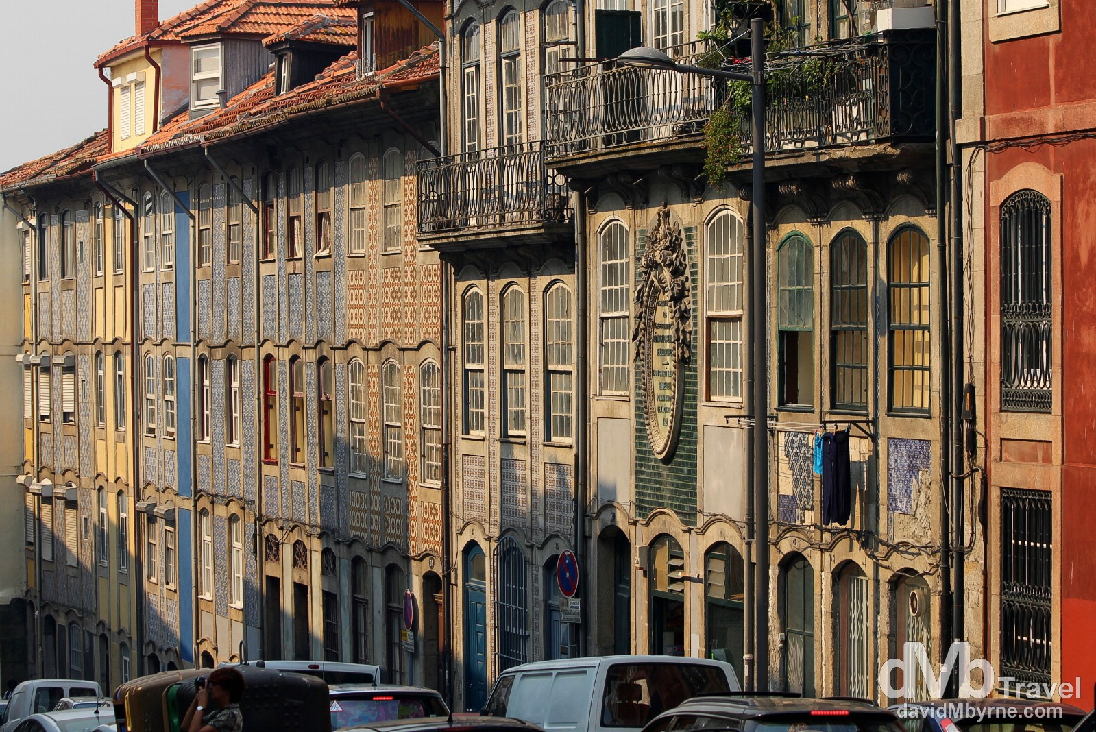A row of houses on Babrbosa de Castro, Porto, Portugal. August 28th 2013.