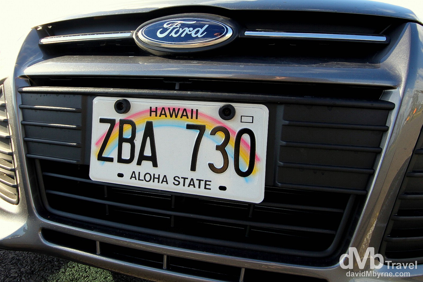 Hire car. Hilo, the Big Island, Hawaii. March 2nd 2013.