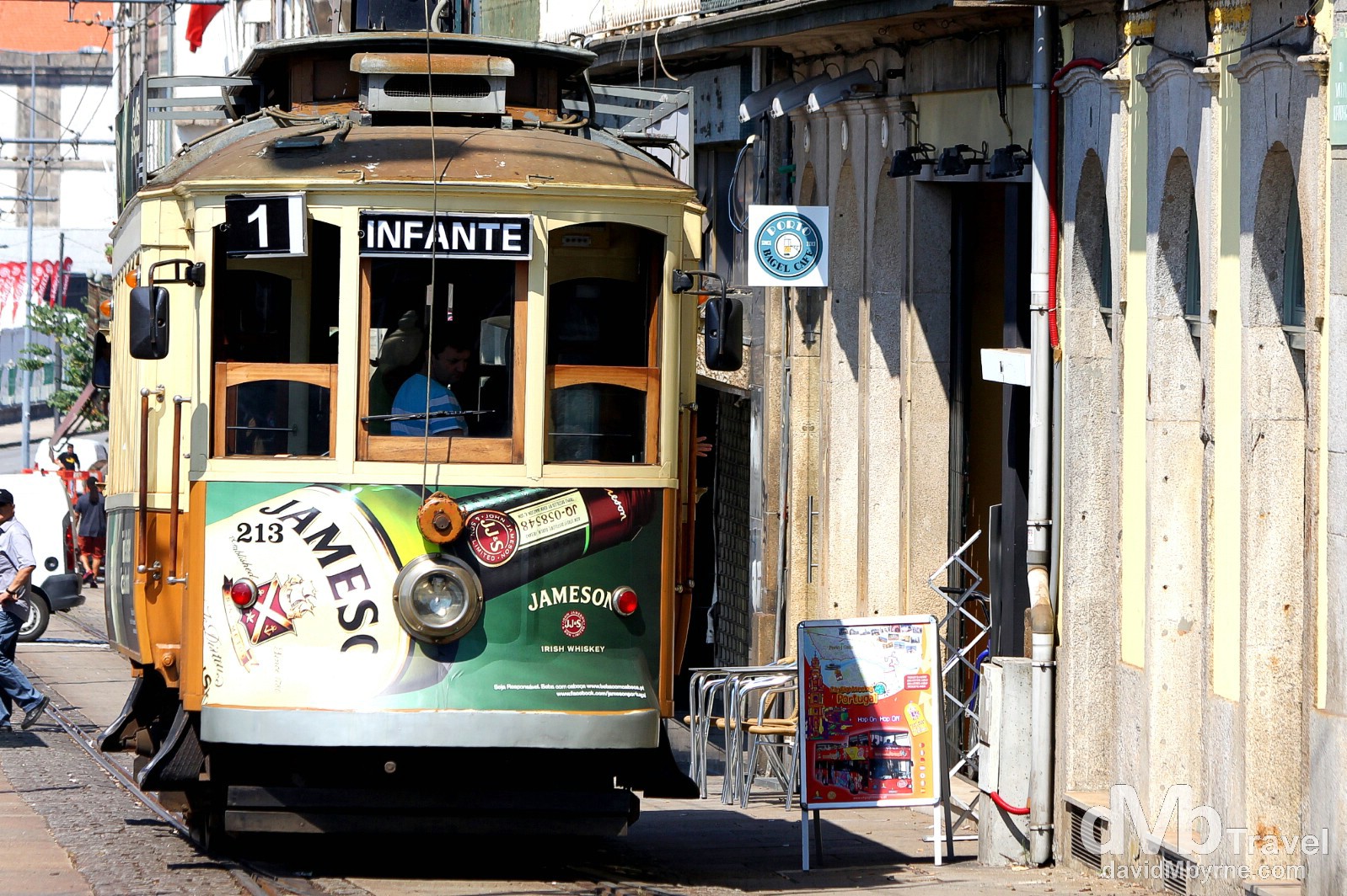 Tram Number 1, Ribeira, Porto, Portugal. August 29th 2013.