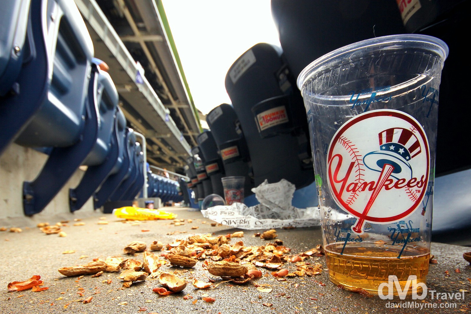 Peanuts & beer. Yankee Stadium, The Bronx, New York. July 13th 2013. 