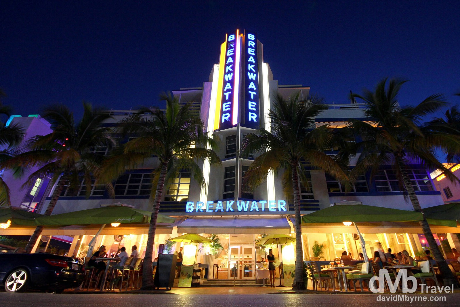 The Breakwater Hotel, Ocean Drive, Miami, Florida, USA. July 8th 2013. 