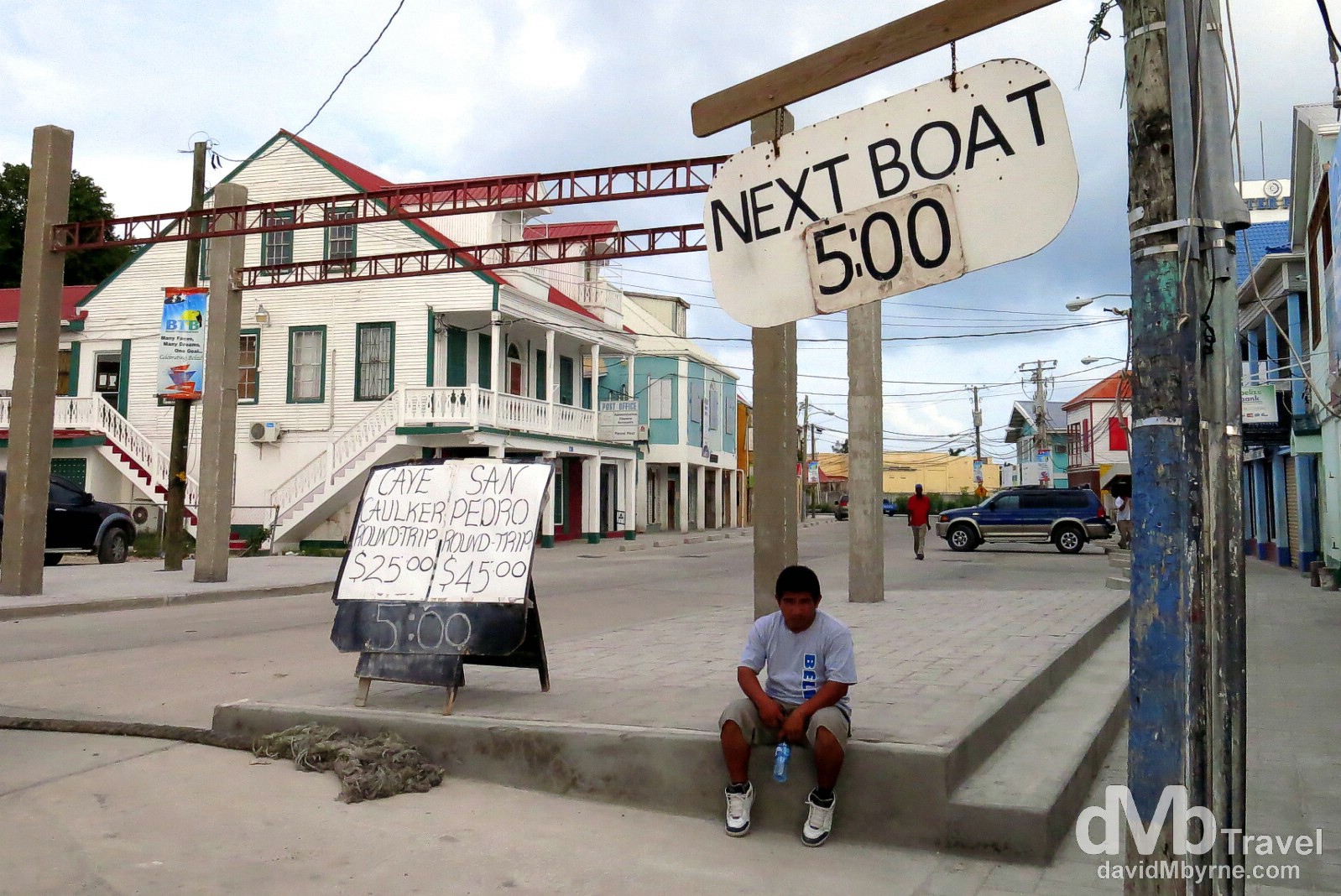 Outside the Ferry Terminal in Belize City, Belize. May 12th 2013. 
