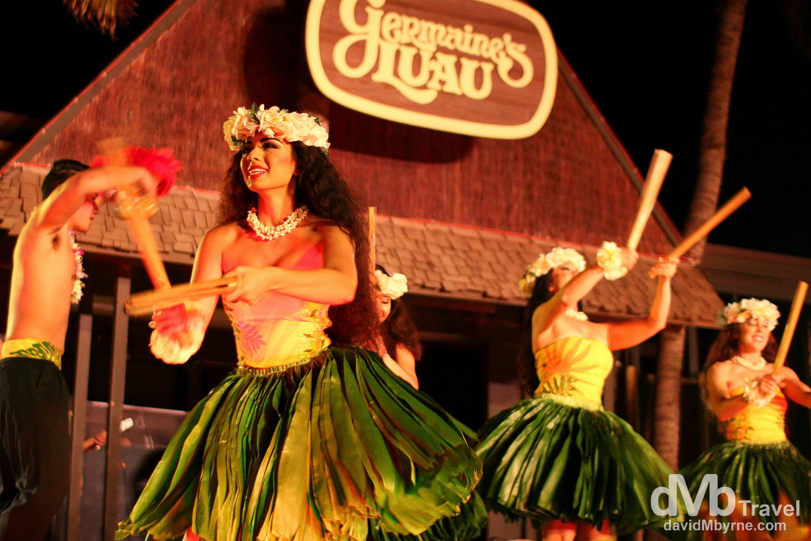 Dancers at Germaine's Luau, O'ahu, Hawaii. February 27th 2013.