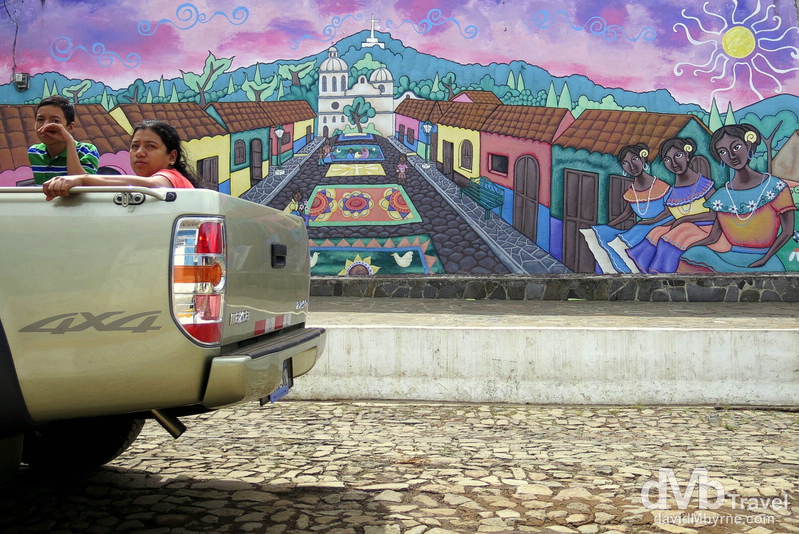 Murals on the streets of Ataco, western El Salvador. June 2nd 2013 