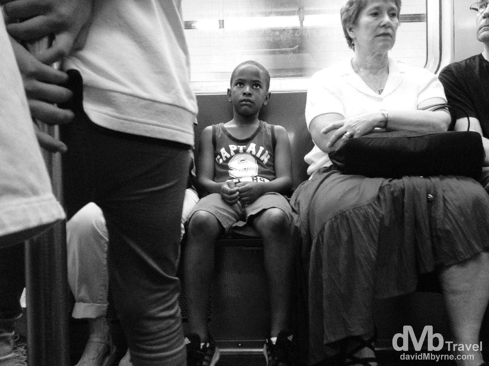 Riding the subway in New York City. July 13th 2013. (iPod)