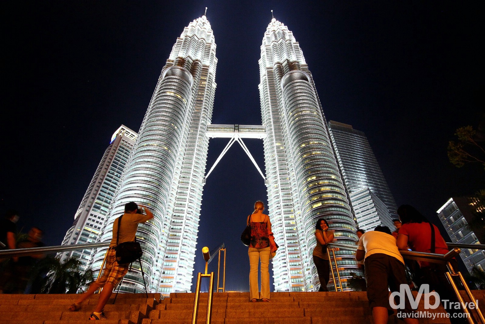 Admiring the Petronas Towers, Kuala Lumpur, Malaysia. March 31st 2012.