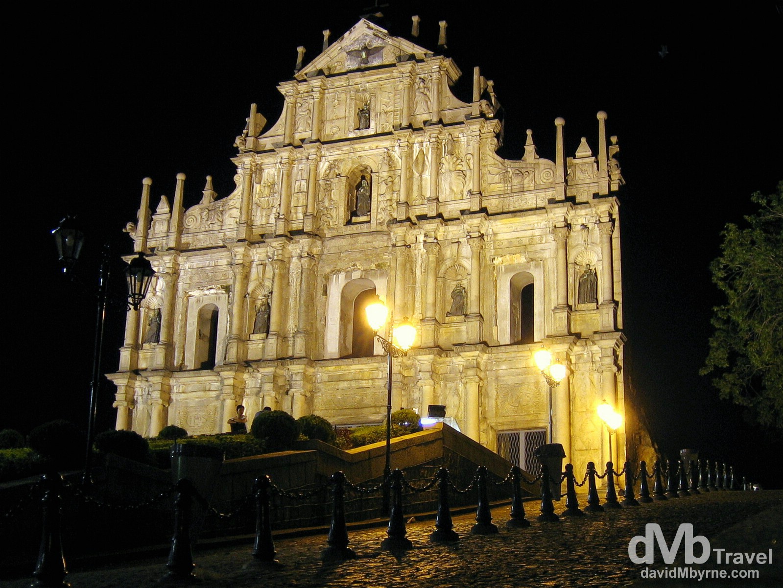 The façade of Ruins of Sao Paulo (St Paul's) in Macau, China. August 29th 2005.