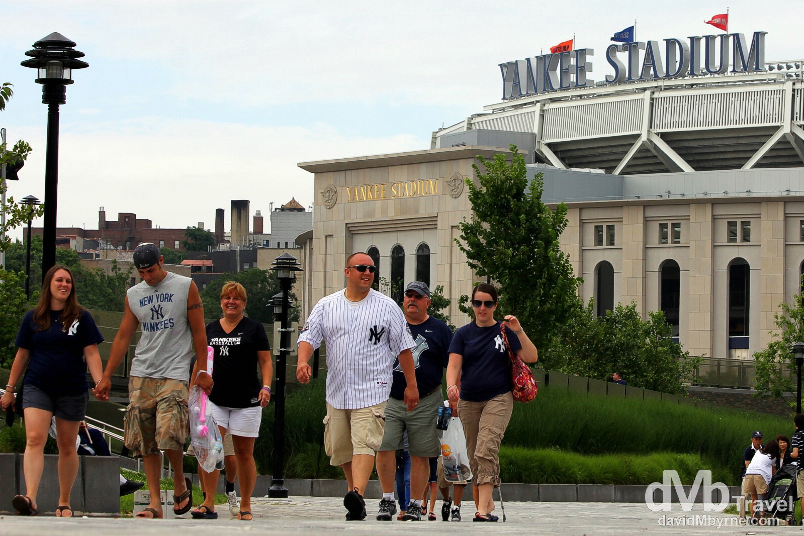 Yankee fans in Macombs Dam Park, The Bronx, New York, USA. July 13th 2013.