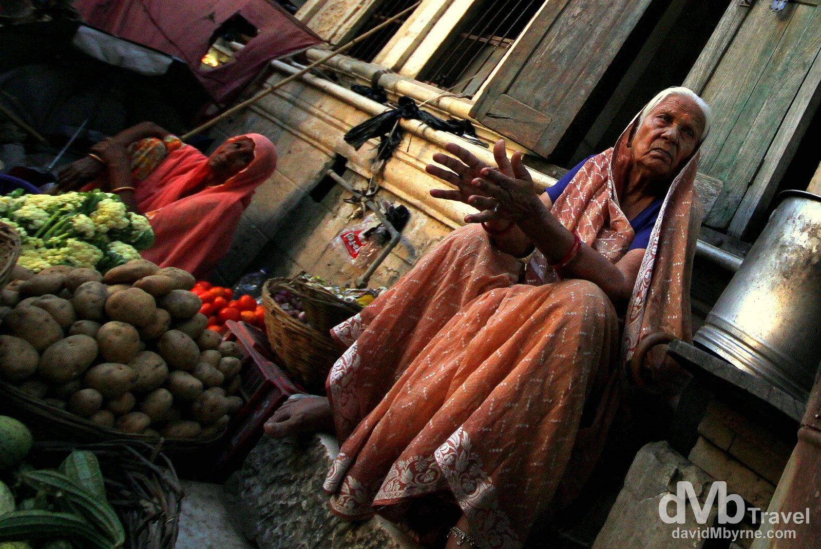 In a market on the streets of Pushkar, Rajasthan, India. October 3rd 2012.