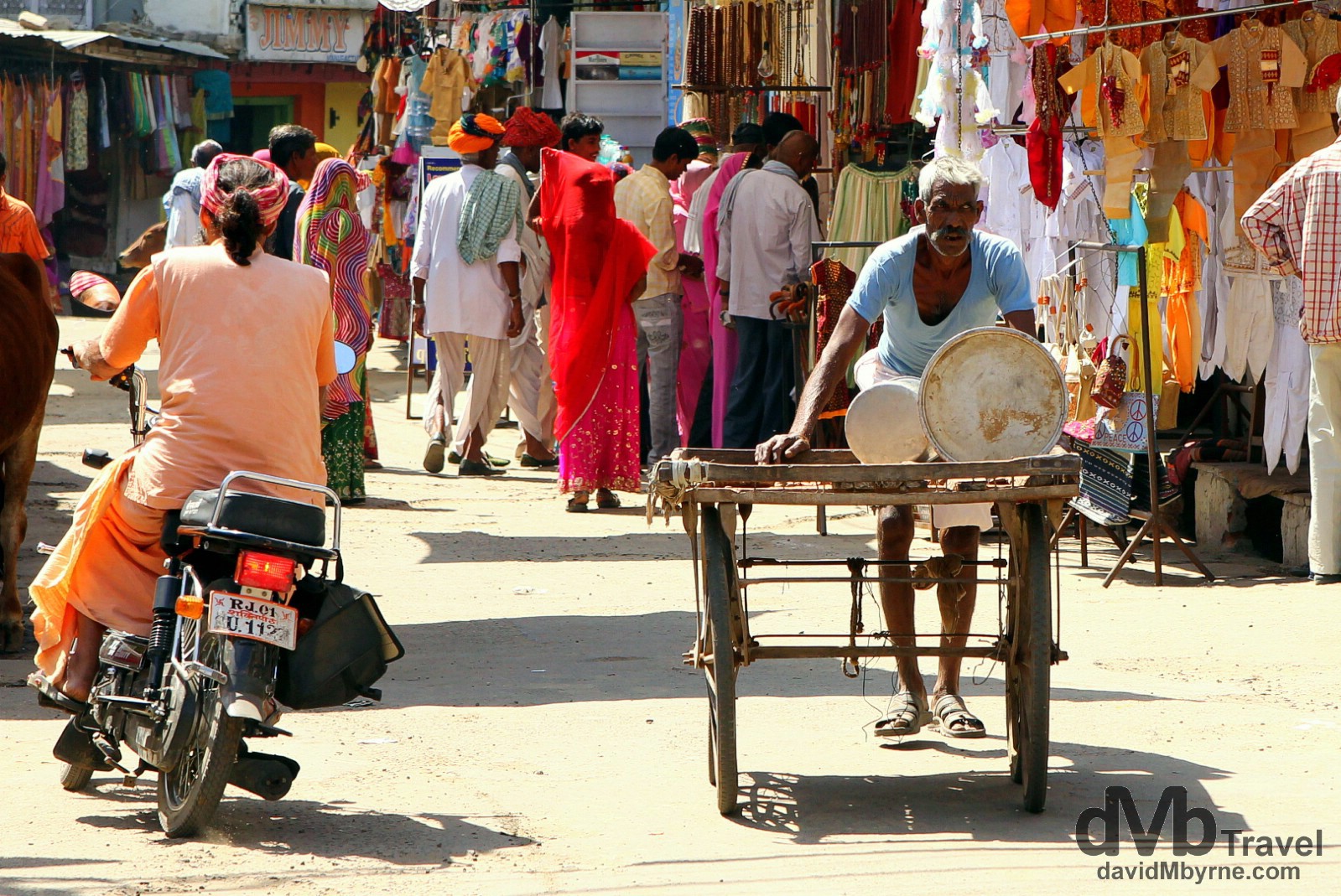 On the streets of Pushkar, Rajasthan, India. October 3rd 2012.