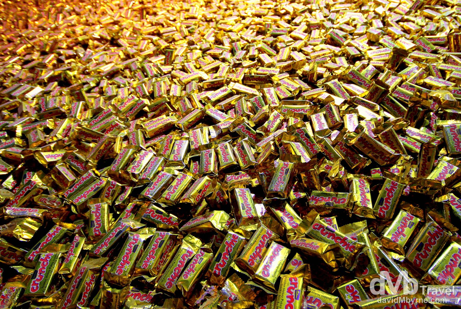 Thank Crunchie. A Crunchie mountain in Cadbury World, the sweetest attraction in Dunedin, South Island, New Zealand. May 29th 2012.