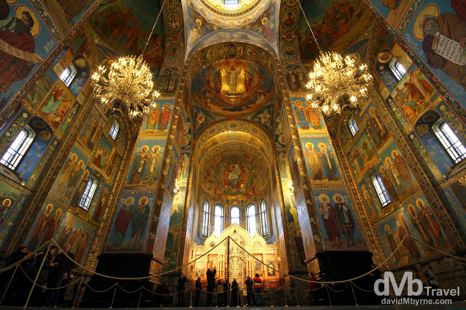 The impressive interior of the Cathedral of the Resurrection of Christ, aka the Church on Spilled Blood, in St Petersburg, Russia. November 23rd 2012.