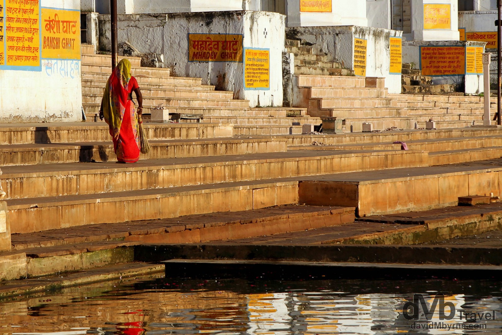 Down on the ghats in Pushkar, Rajasthan, India. October 2nd 2012.