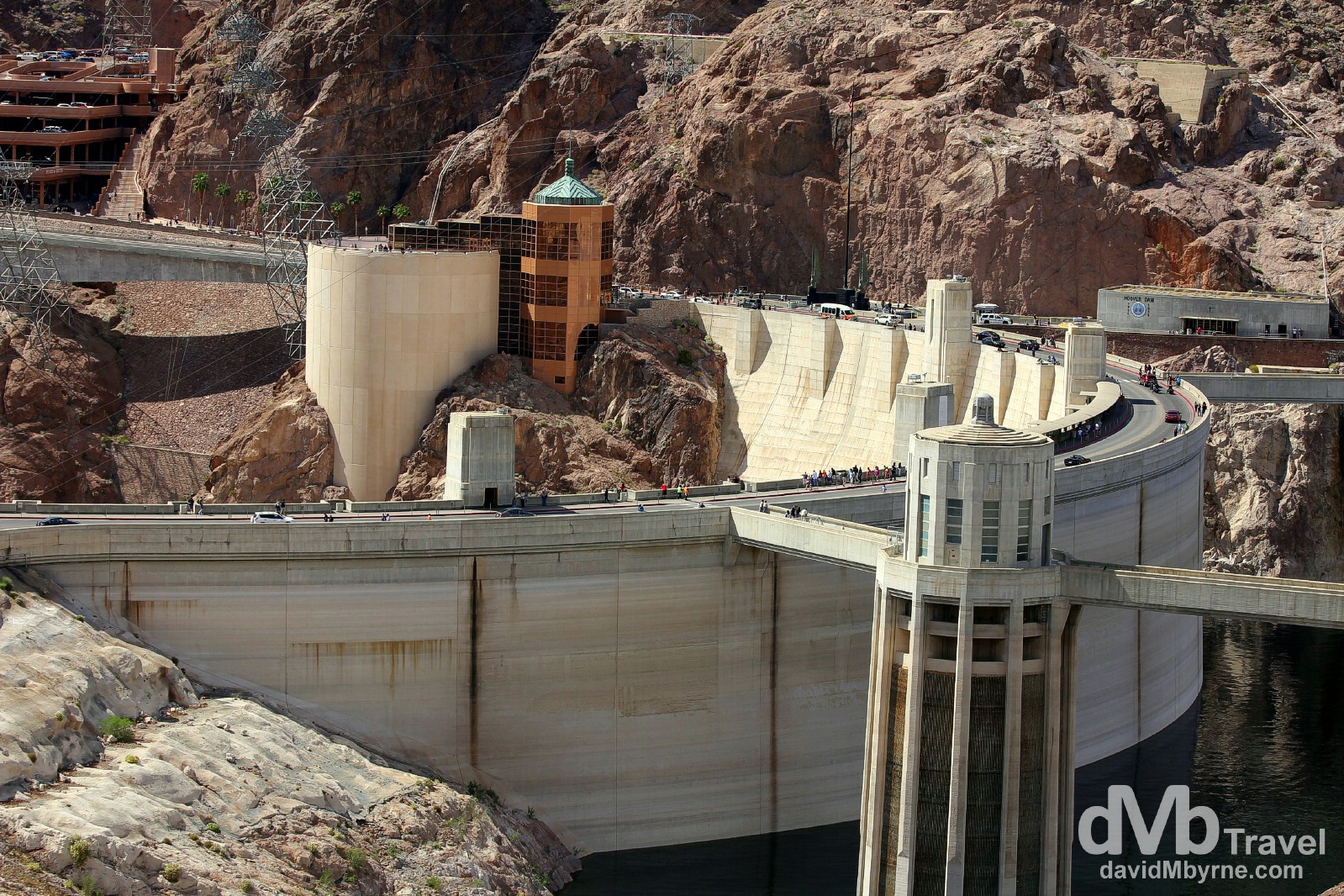 Taken from the Arizona side, the rear of the Hoover Dam on the Nevada & Arizona border, USA. April 6th 2013.