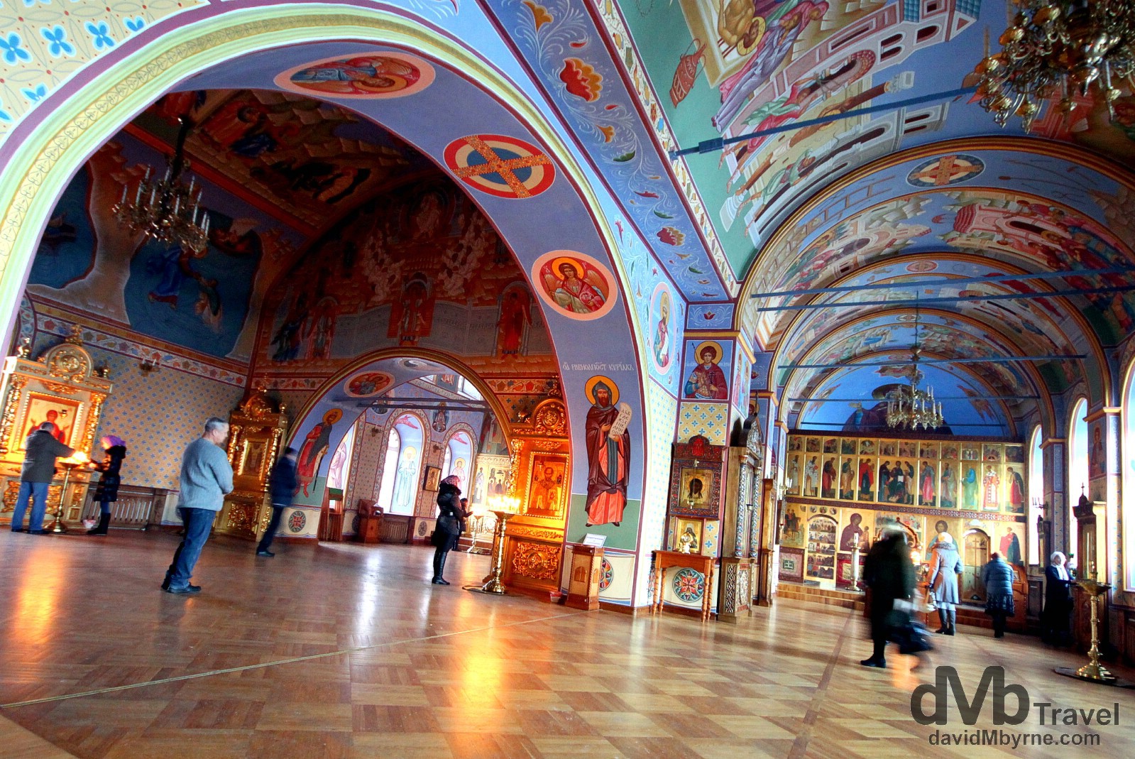 The interior of the Epiphany Cathedral in Tomsk, Siberian Russia. November 11th 2012.