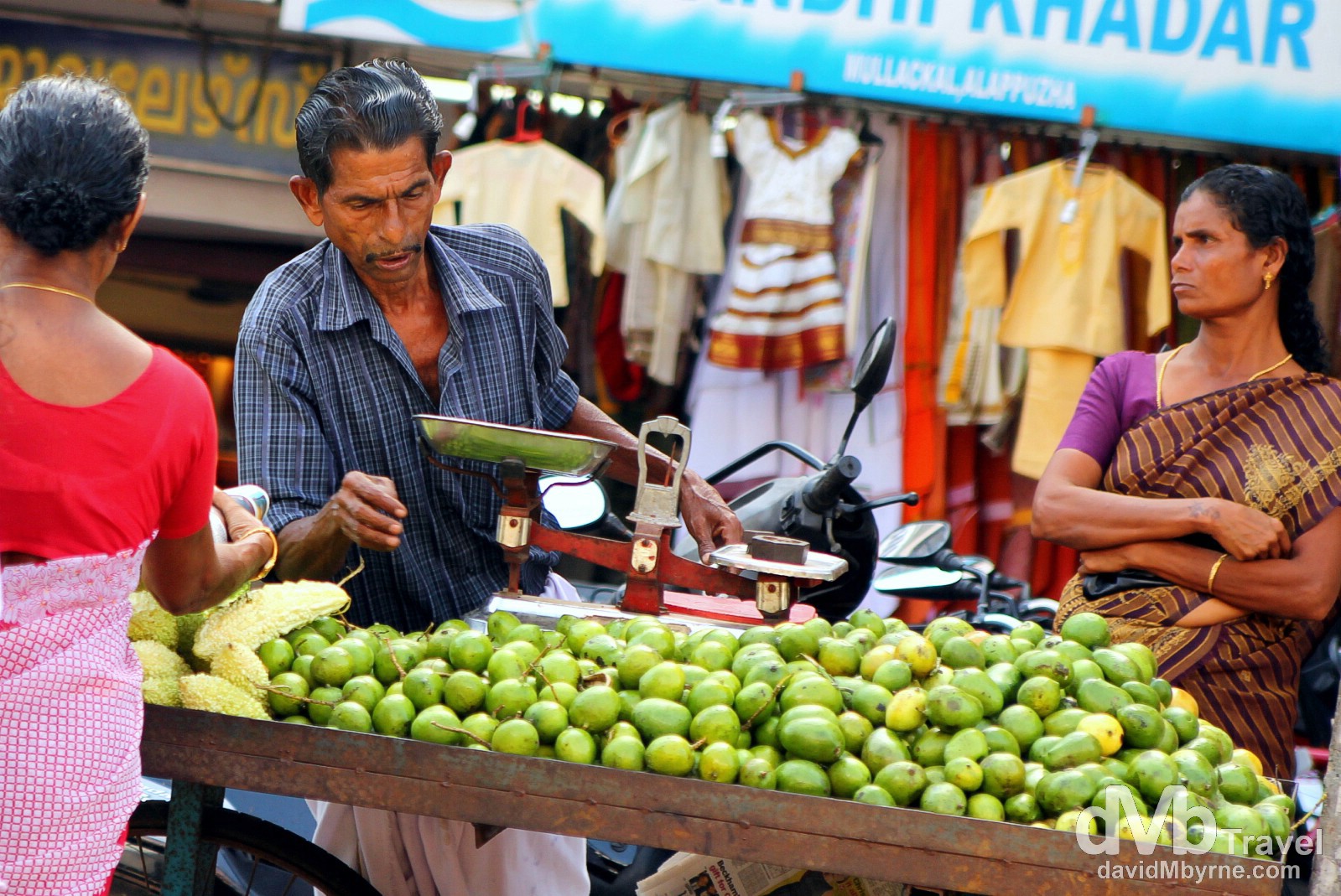 A stall on the streets of Alleppey, Kerala, India. September 17th 2012. 