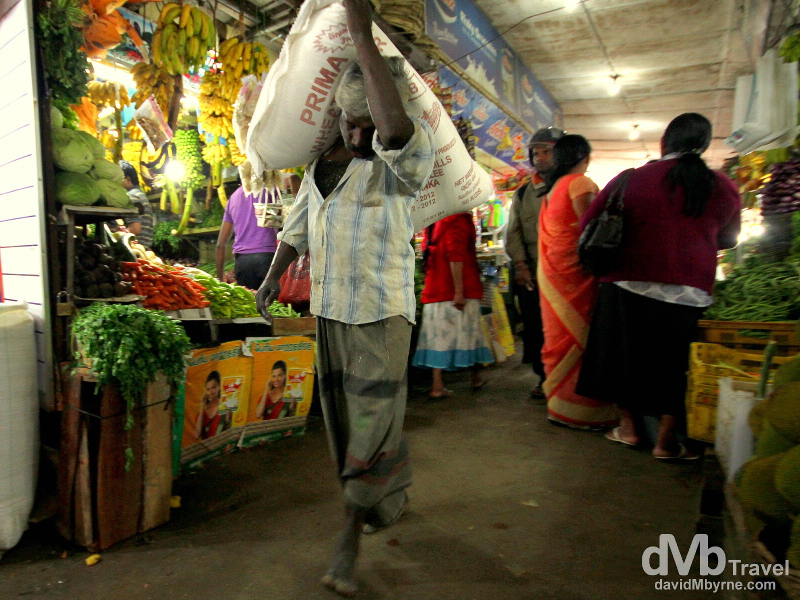 Activity in a produce market in Nuwera Eliya, Sri Lanka. September 6th 2012. 