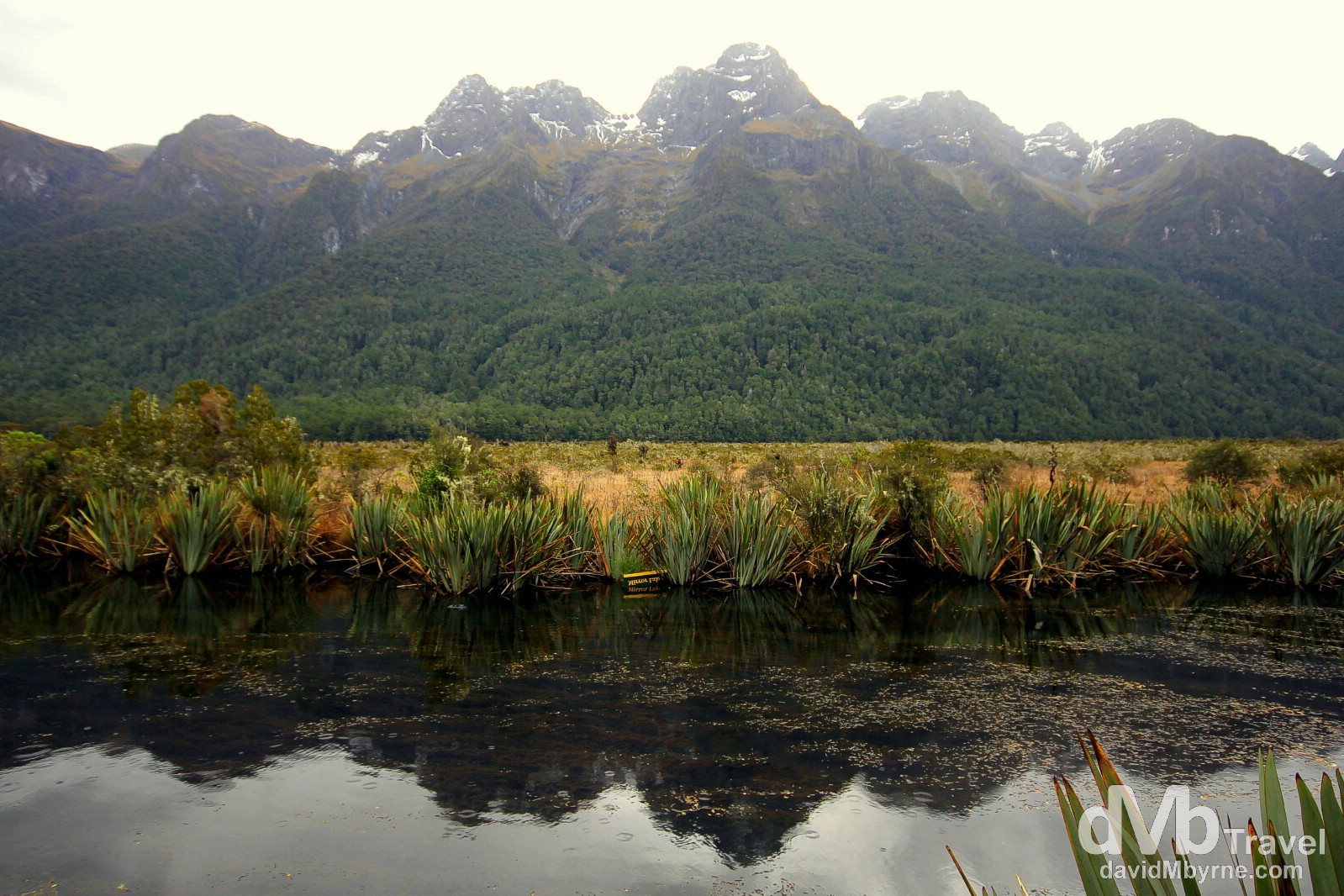 A section of the Mirror Lakes off State Highway 94, Fiordland National Park, South Island, New Zealand. May 26th 2012.