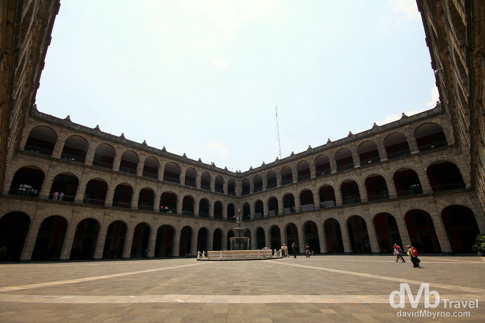 A courtyard in the Palacio Nacional (The National Palace), the home of the offices of the Mexican President. Central Mexico City. April 28th 2013.