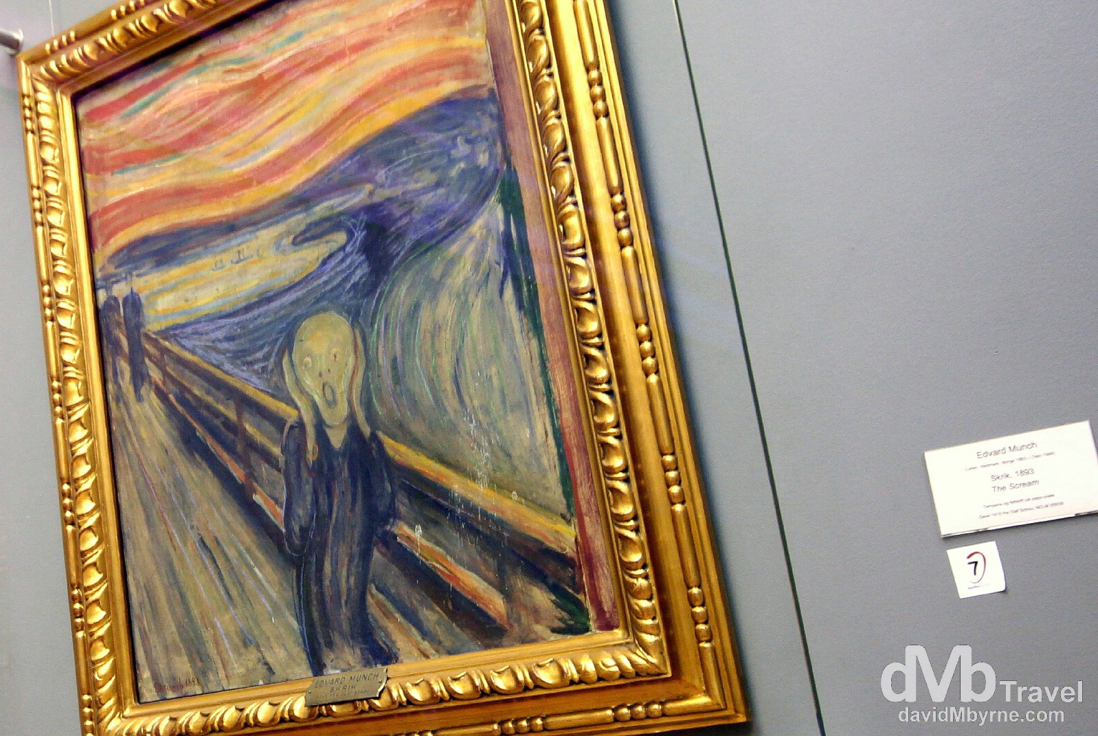 The Scream by Edward Munch hanging in the National Gallery, Oslo, Norway. November 29th 2012. 