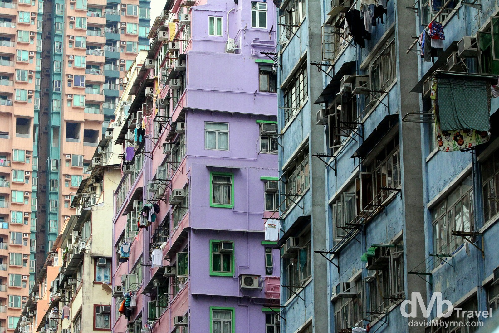 Dwellings in Kowloon, Hong Kong. October 20th 2012.