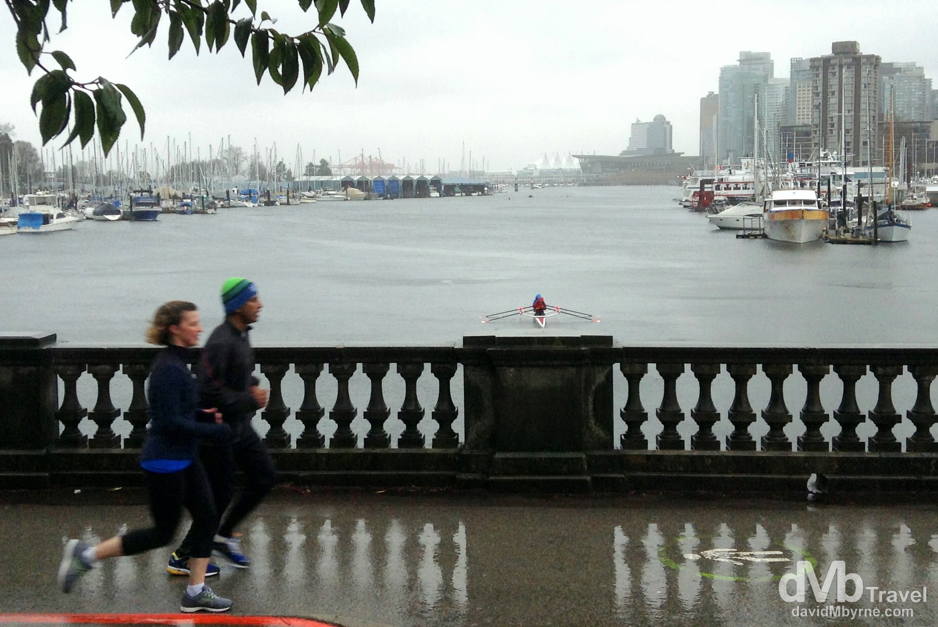 Running in the rain in Stanley Park, Vancouver, British Columbia. Canada. March 20th 2013. (iPod)
