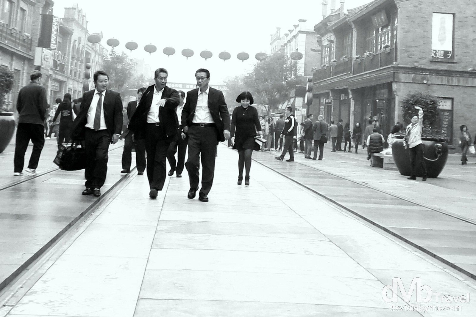 On the march in the Qianmen district of Beijing, China. October 26th 2012.