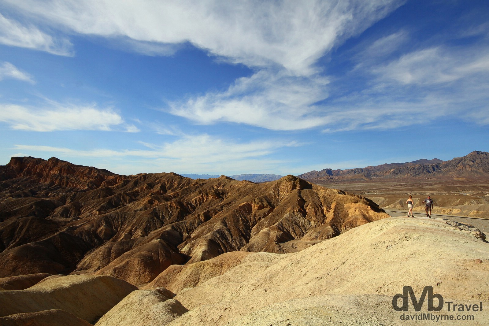 Zabriskie Point, Death Valley National Park, California, USA. April 3rd 2013.