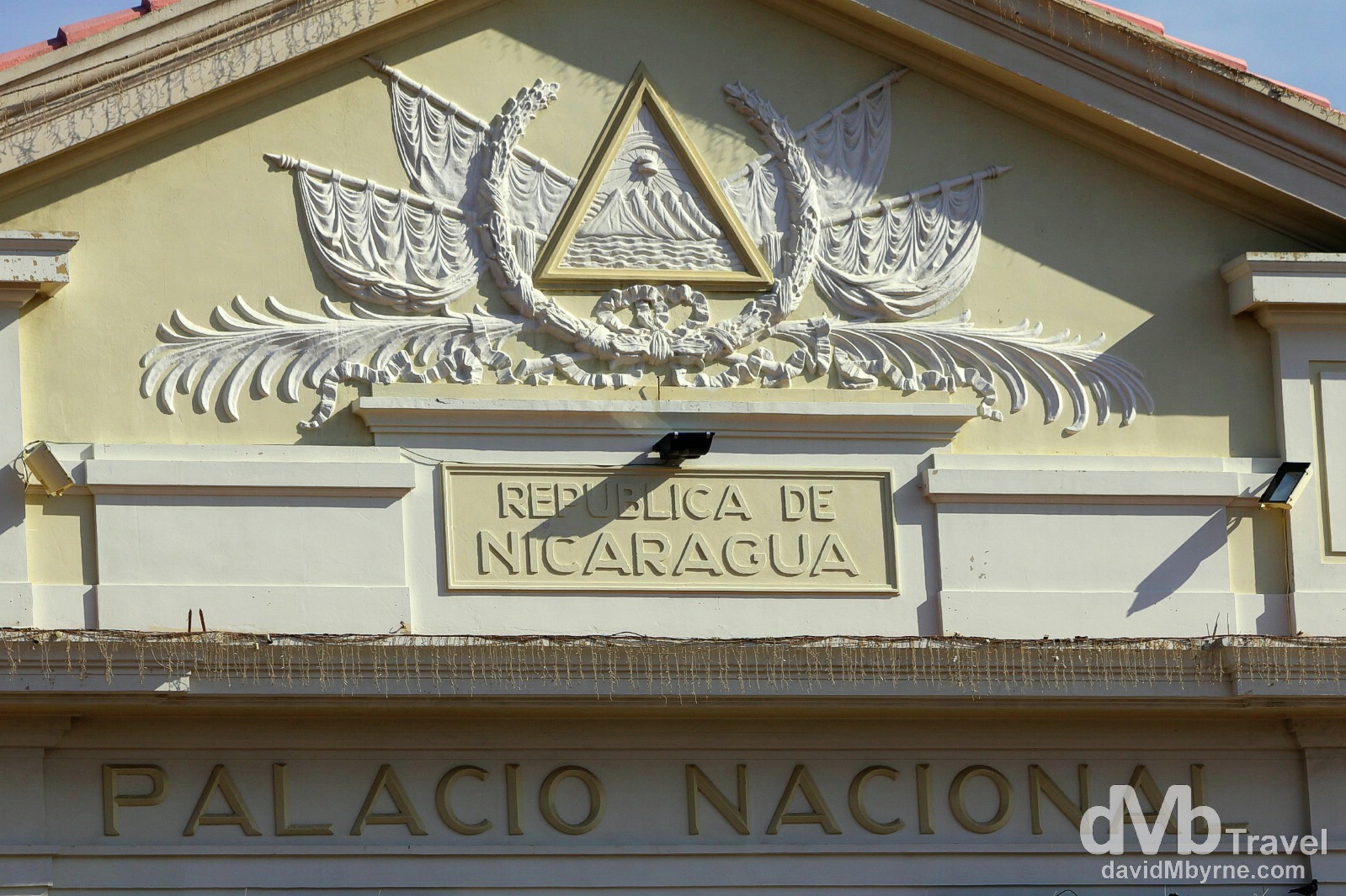 The façade of the Palacio Nacional, Area Monumental, Managua, Nicaragua. June 17th 2013.
