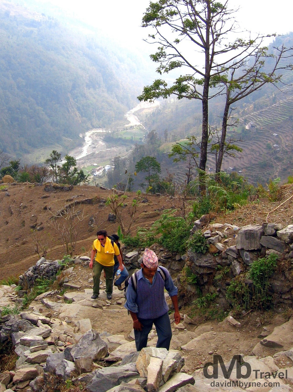 On the trail from Birethanti to Ghandruk, Annapurna Conservation Area, western Nepal. March 10th, 2008.
