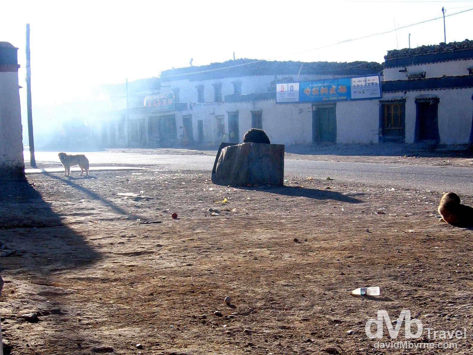 Early morning in Tingri on the Friendship Highway in Tibet. March 3rd 2008