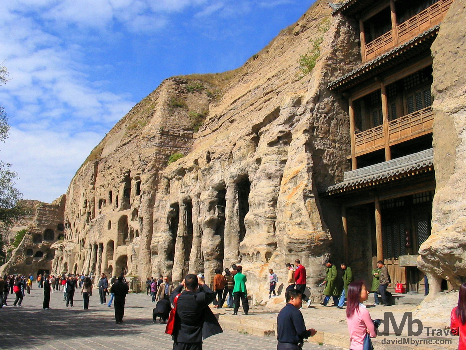 A section of the UNESCO listed Yungang Cave Complex in Shanxi Province, China. October 2nd, 2004.