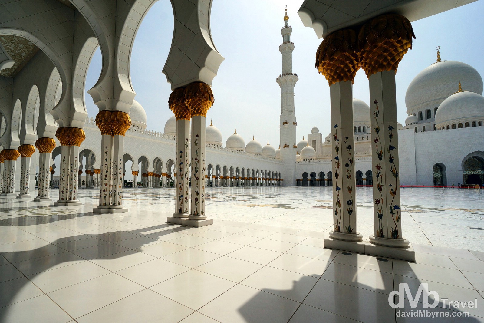 The Sheikh Zayed Grand Mosque in Abu Dhabi, UAE. April 23rd, 2014.