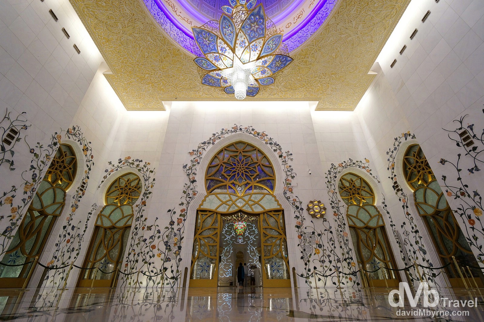 Leading to the Main Prayer Hall of The Sheikh Zayed Grand Mosque, Abu Dhabi, UAE. April 22nd, 2014. 