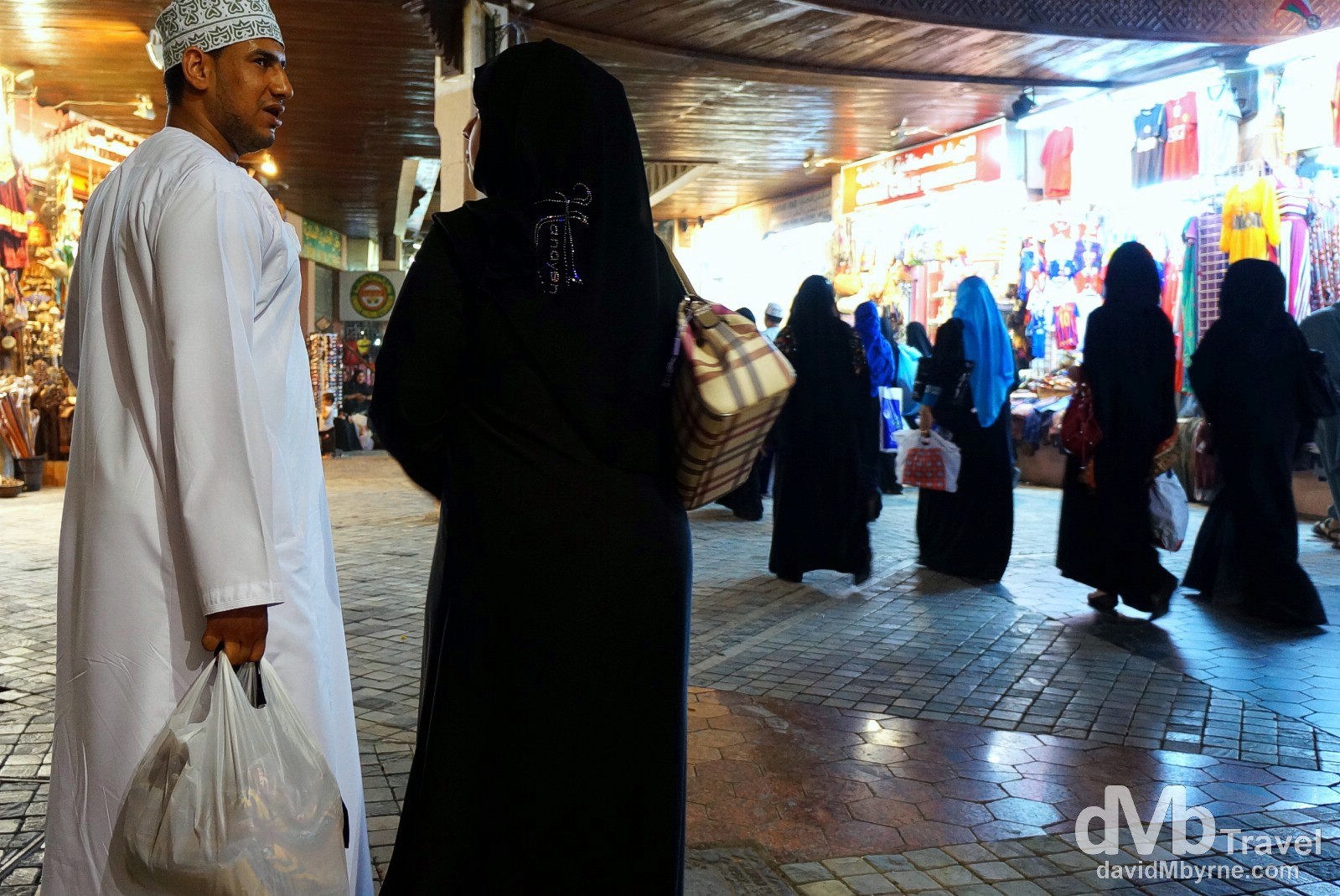 In the maze-like Mutrah Souq (marketplace) in Muscat, Oman. April 25th, 2014.