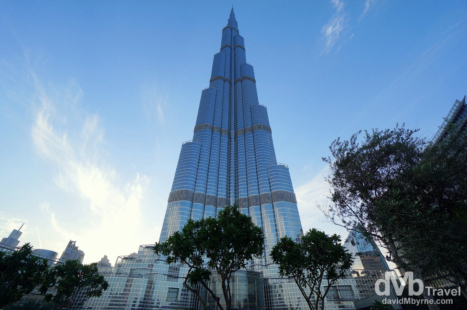 At the foot of the Burj Khalifa in Downtown Dubai, UAE. April 18th, 2014. 