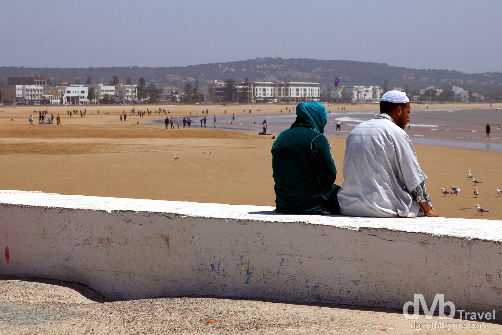 Overlooking the beach in Essaouira, Morocco. May 3rd, 2014.