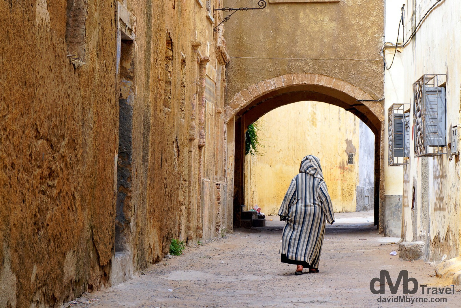 In the lanes of the UNESCO-listed Cite Portugaise, El Jadida, Morocco. May 1st, 2014.