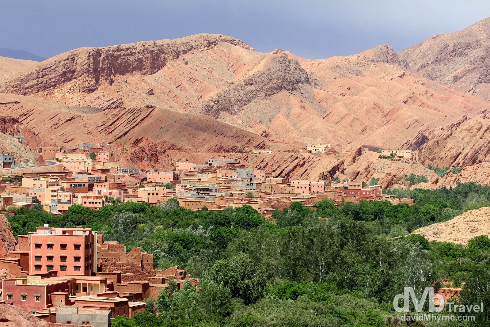 The landscape in a section of Dades Gorge, Morocco. May 15th, 2014.