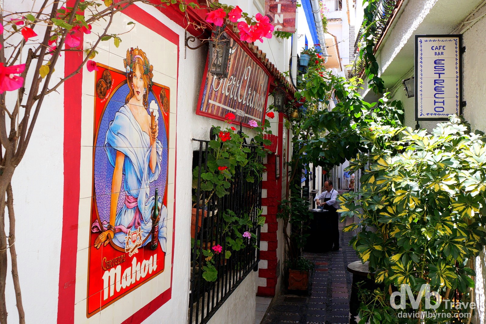 Calle Pantaleon, Marbella, Andalusia, Spain. June 7th, 2014.
