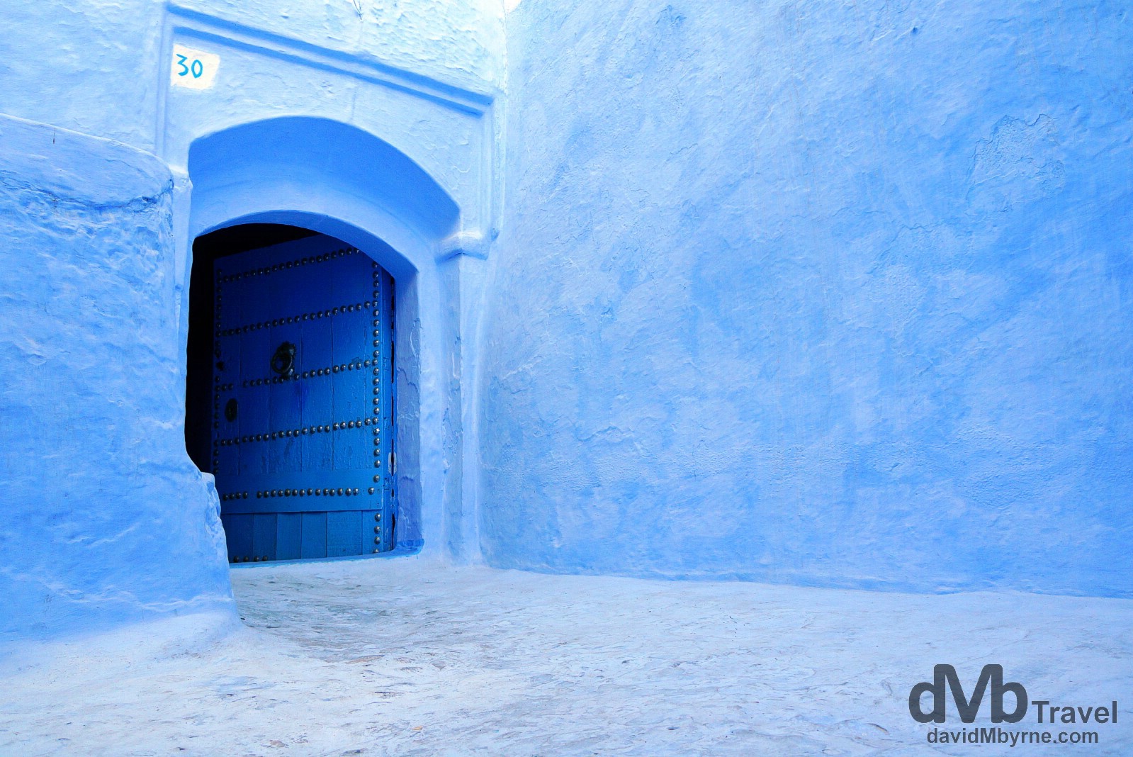 Feeling blue in the lanes of the medina in Chefchaouen, Morocco. May 31st, 2014.