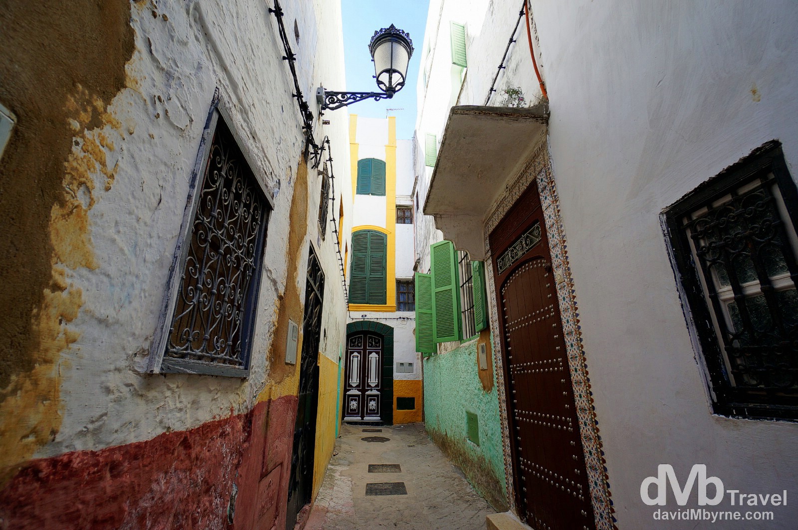 Andalusian overtones in a narrow lane in the UNESCO-listed medina of Tetouan, Morocco. June 2nd, 2014.