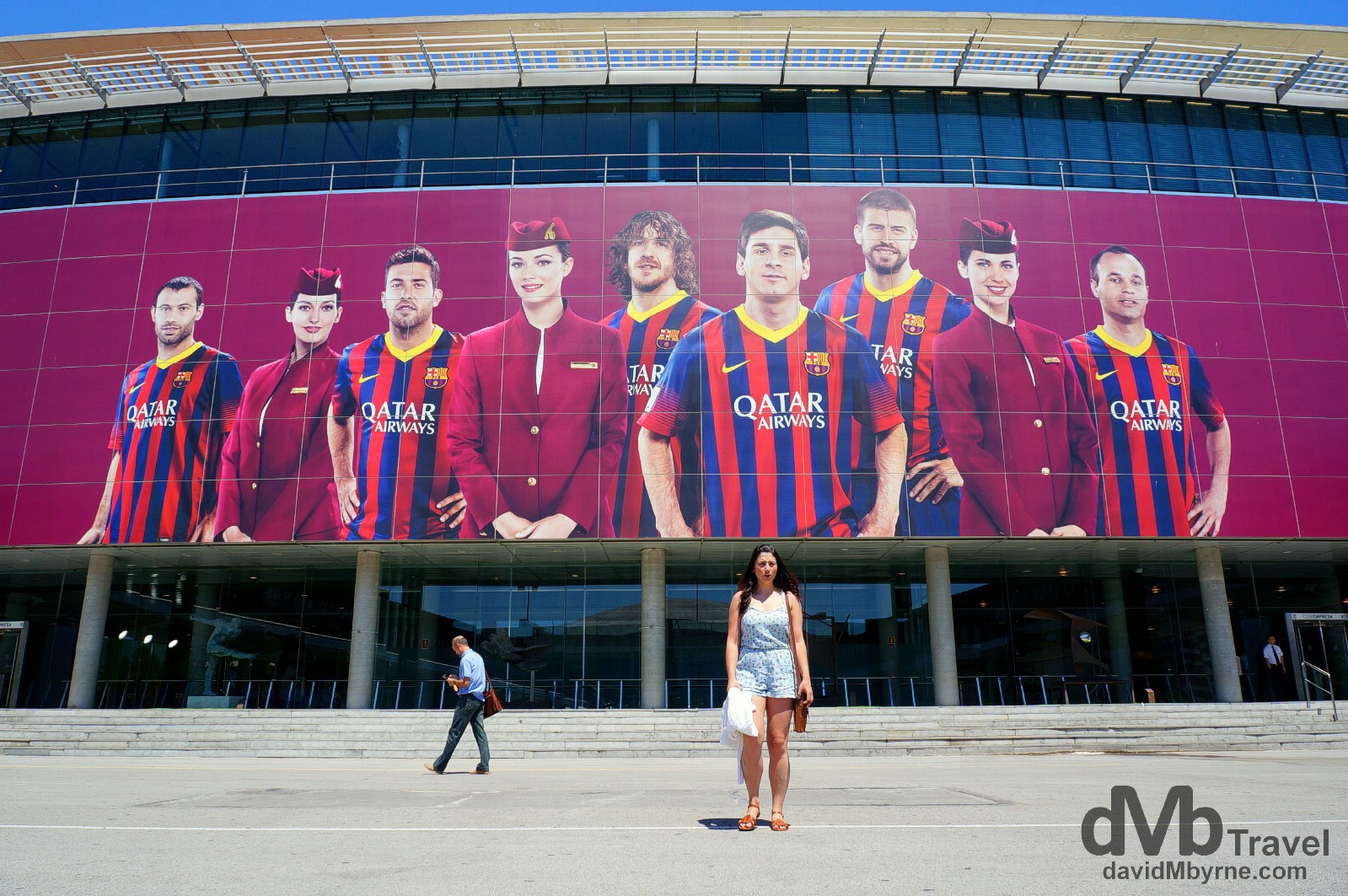 Fronting Europe's largest sports stadium, Estadi Camp Nou in Barcelona, Spain. June 18th, 2014.
