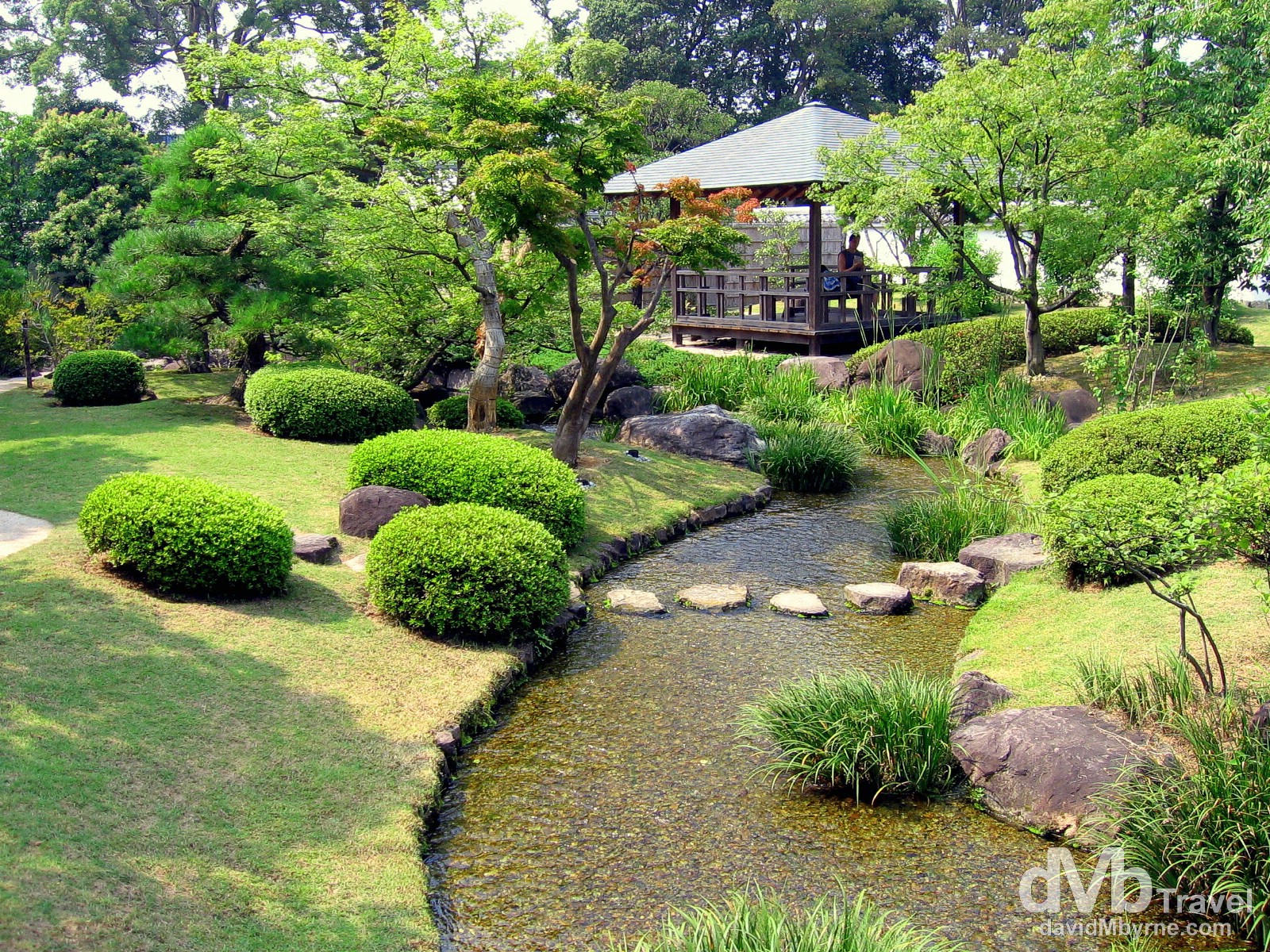 Koko-en Gardens in Himeji, Honshu, Japan. July 21st, 2005.