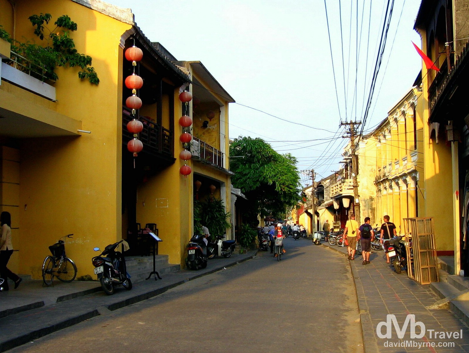 On the streets of the yellow streets of the UNESCO-listed Hoi An Ancient Town in central Vietnam. September 11th, 2005. 