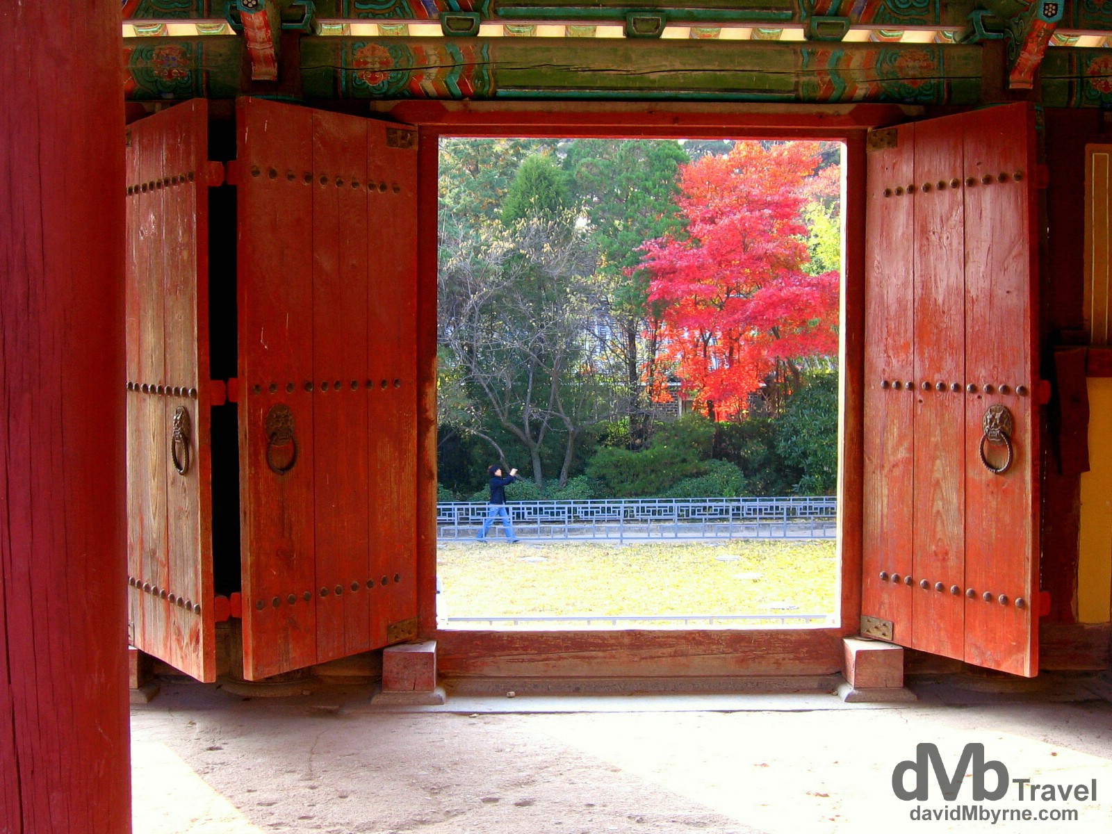 Doors in the grounds of the UNESCO-listed Bulguksa Temple, Gyeongju South Korea. November 10th, 2007.
