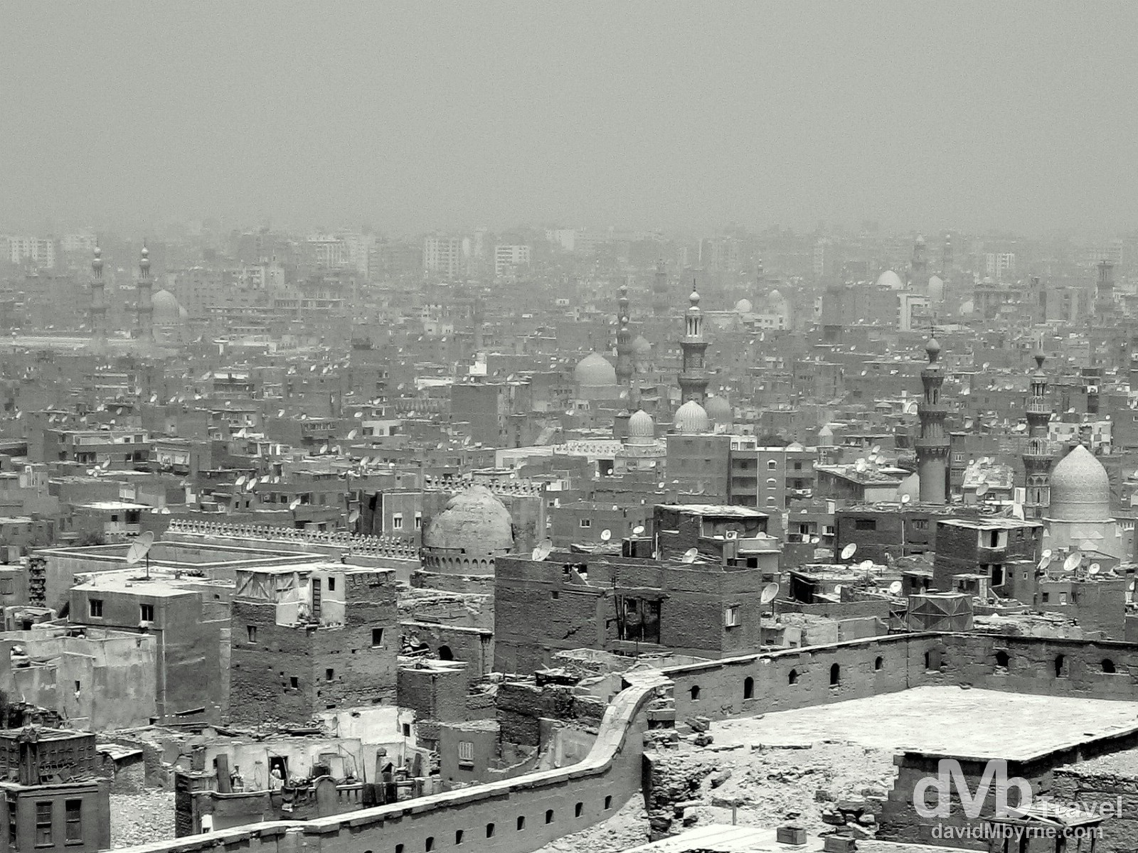 Cairo, Egypt, as seen from the Saladin Citadel. April 14, 2008.