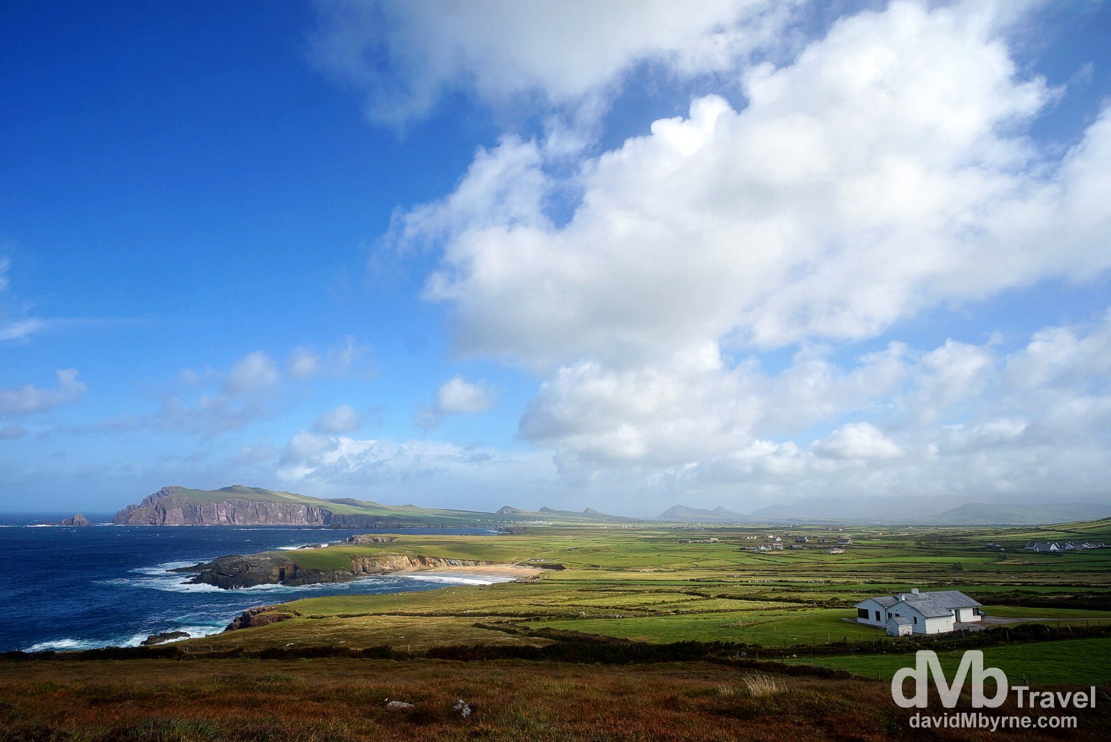 Slea Head scenery on the Dingle Peninsula, Co. Kerry, Ireland. August 28, 2014. 