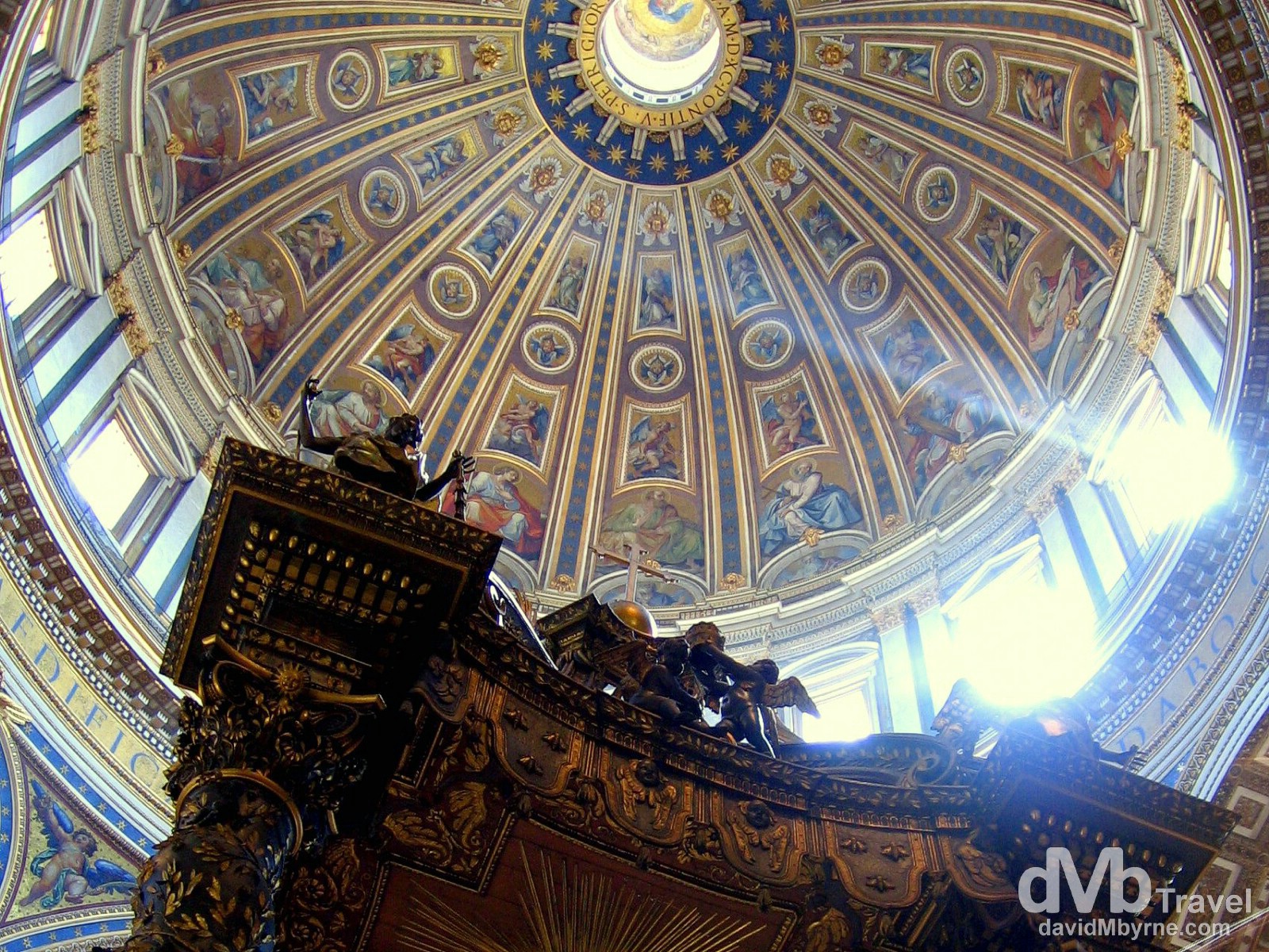 The dome of St. Peter. St. Peter's Basilica, Vatican City. September 1st, 2007.